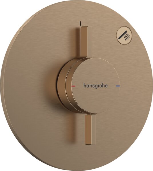 Hansgrohe DuoTurn S Baterie pod omítku pro 1 spotřebič, kartáčovaný bronz 75618140