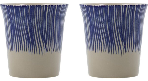 Kameninový hrnek Diva Blue 250 ml – set 2 ks