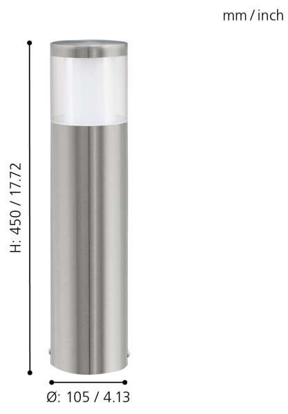 Eglo 94278 - LED venkovní osvětlení BASALGO 1 LED/3,7W/230V IP44