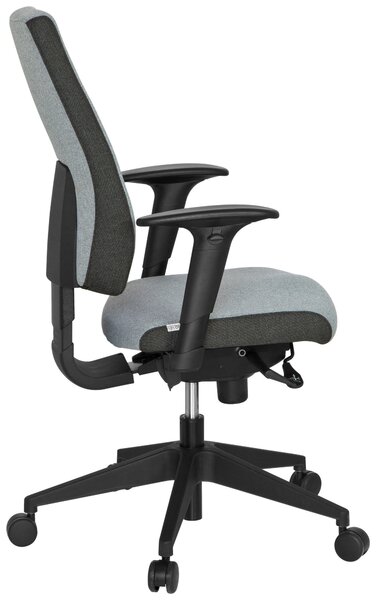 OTOČNÁ ŽIDLE, plochá tkanina, šedá, černá MID.YOU - Online Only kancelářské židle, Online Only