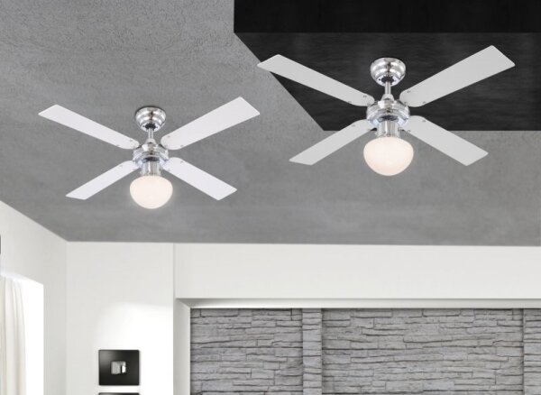 GLOBO 0330 - Stropní ventilátor CHAMPION 1xE27/60W/230V