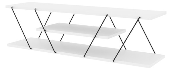 Kalune Design TV stolek CANAZ 120 cm bílý/černý