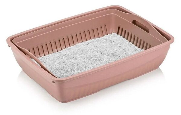 Kočičí záchod Catty (růžová + bílá). Akce -20%