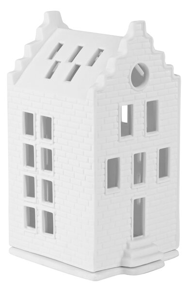 Porcelánový svícen domeček Small Brick House 16 cm