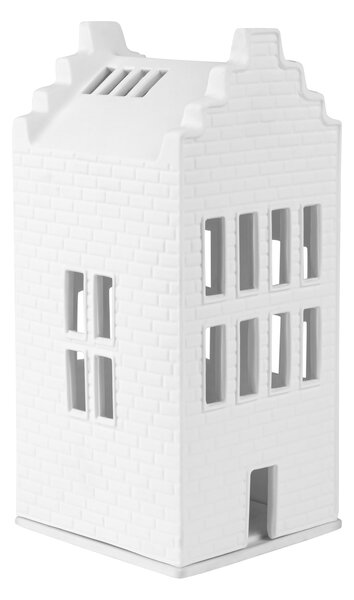Porcelánový svícen domeček Large Brick House 21 cm