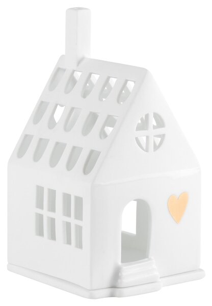 Porcelánový svícen domeček Home is