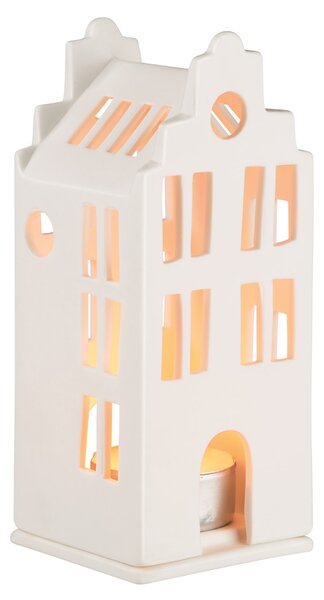 Porcelánový svícen domeček Townhouse 13,5 cm