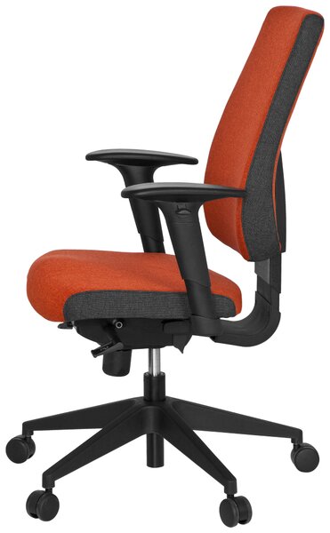 OTOČNÁ ŽIDLE, plochá tkanina, červená, černá, tmavě šedá MID.YOU - Online Only kancelářské židle, Online Only