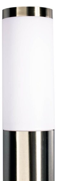 LED RGBW Stmívatelná venkovní lampa LIVIA 1xE27/6,5W/230V 100 cm IP44 stříbrná