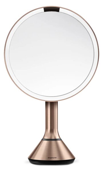 Kosmetické zrcátko Simplehuman Sensor Touch, DUAL LED osvětlení, 5x, dobíjecí, Rose Gold