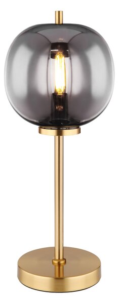 GLOBO Stolní moderní lampa BLACKY I, 1xE14, 40W, mosazná 15345TMM