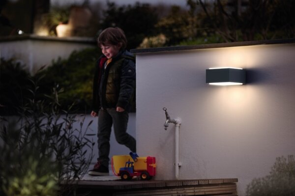 Philips 17337/93/PN - Venkovní nástěnné svítidlo MYGARDEN HEDGEHOG 1xE27/42W/230V IP44