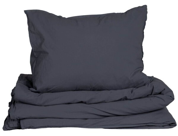 Povlečení z organické bavlny Crinkle Midnight 150 × 210 cm