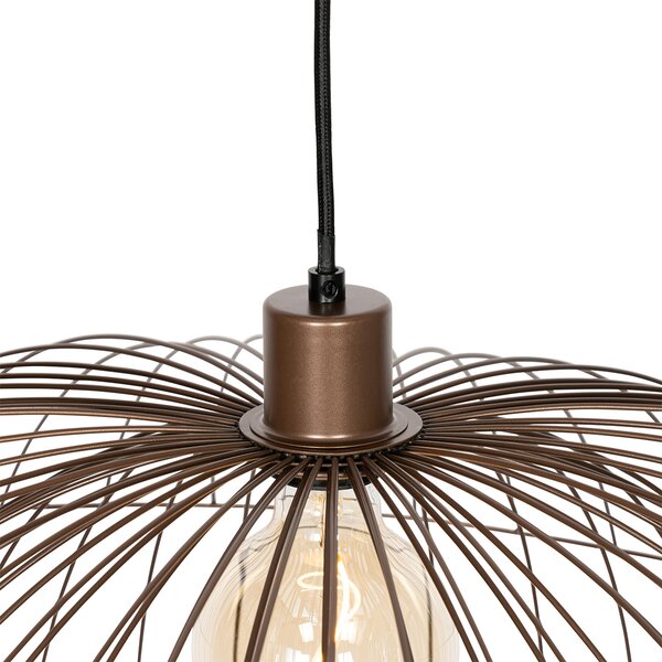 Designové závěsné svítidlo bronzové 45 cm - Pua