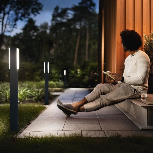 Philips 16489/93/P3 - Venkovní sloupkové světlo STRATOSPHERE 2xLED/4,5W IP44