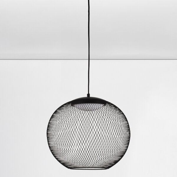 Černé závěsné LED světlo Nova Luce Kinetic 38 cm