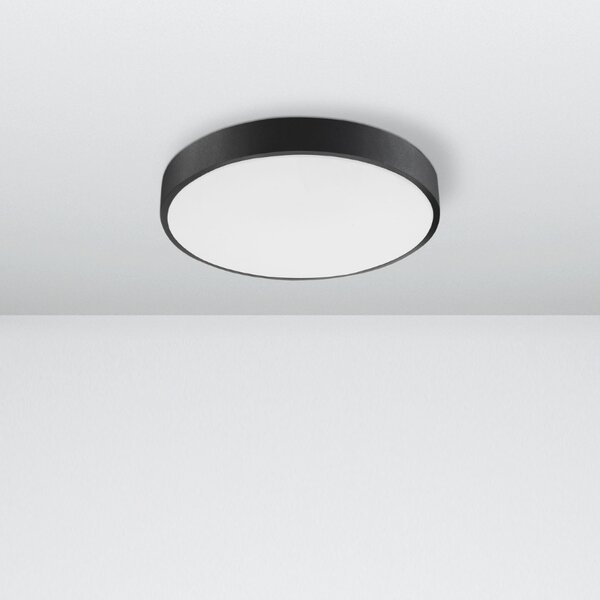 Černé kovové stropní LED světlo Nova Luce Hadon 40 cm