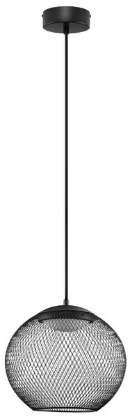 Černé závěsné LED světlo Nova Luce Kinetic 30 cm