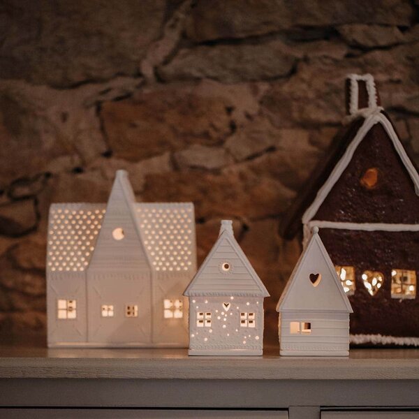 Porcelánový svícen Gingerbread House Large