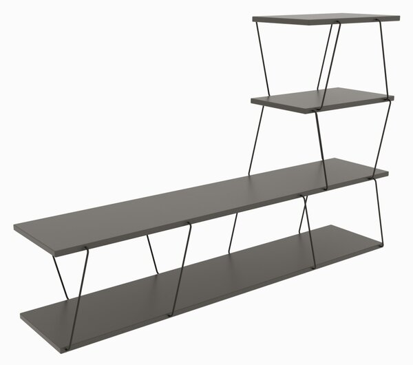 Kalune Design TV stolek ILGAZ 150 cm antracitový