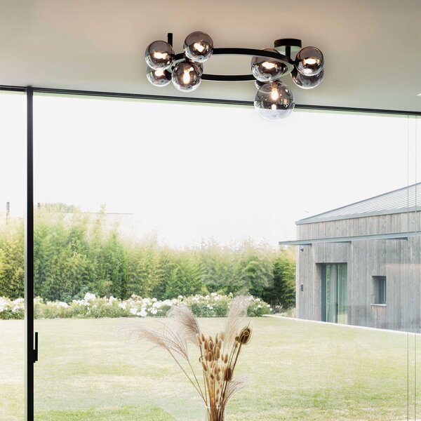 Ideal Lux Designové stropní svítidlo PERLAGE 10xG9 Barva: Kouřová