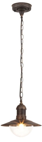 Brilagi - Venkovní závěsné svítidlo MOLDE 1xE27/60W IP44 bronzová/patina
