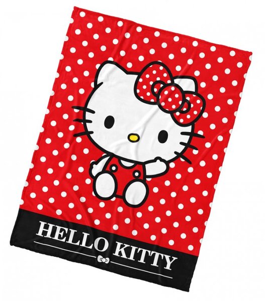 Dětská deka Hello Kitty Red 150x200 cm