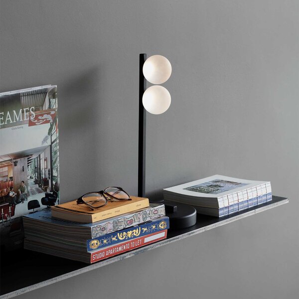 Ideal Lux Designová stolní LED lampa PING PONG Barva: Černá