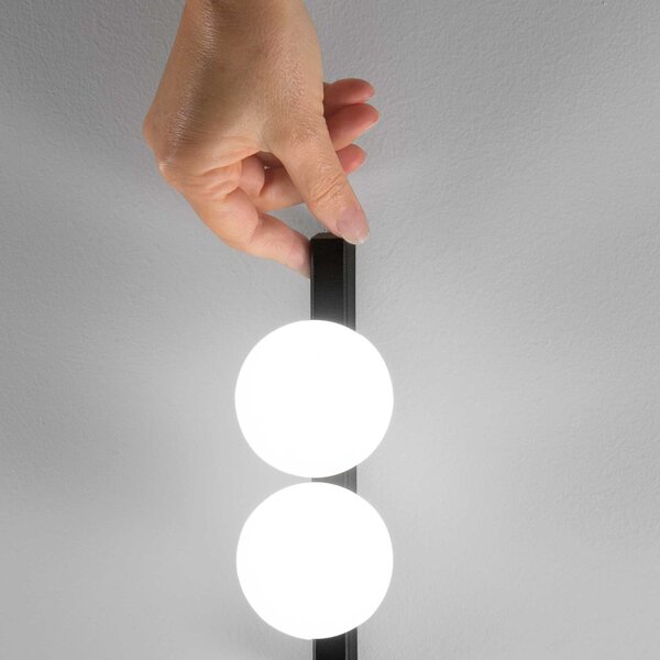 Ideal Lux Designová stolní LED lampa PING PONG Barva: Černá