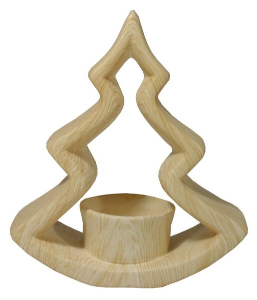 Svícen keramický stromek motiv dřevo 9305110