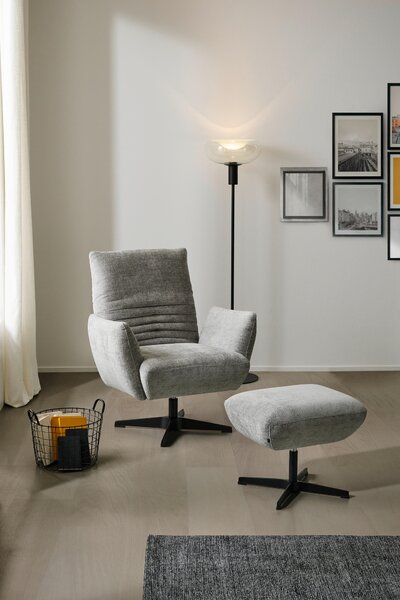 KŘESLO, textil, šedá Dieter Knoll - Křesla klasická