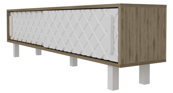 Kalune Design TV stolek ROB 180 cm bílý/dub