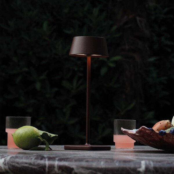 Ideal Lux Venkovní LED stolní lampa PURE, IP54 Barva: Kávová