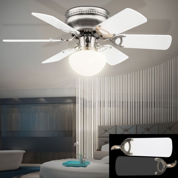GLOBO 0307W - Stropní ventilátor UGO 1xE27/60W/230V