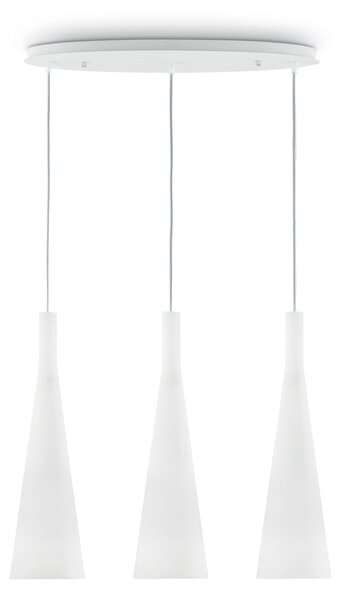 MILK SP3 závěsné svítidlo 3x E27 60W bez zdroje 62cm IP20, bílé