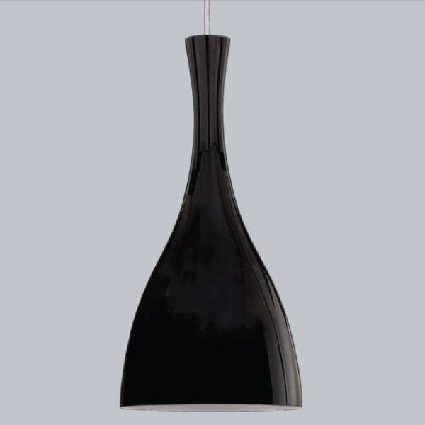 OLIMPIA SP1 závěsné svítidlo 1x E27 60W bez zdroje 20cm IP20, černé