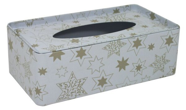 Vánoční plechová krabička na tissue Hvězdy 2000096