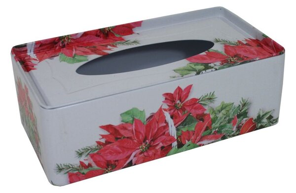 Vánoční plechová krabička na tissue Vánoční hvězda 2000097