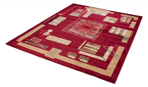 Makro Abra Kusový koberec ATLAS 5067D Červený Rozměr: 80x150 cm