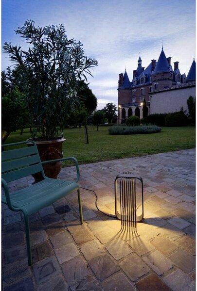 BIG WHITE SLV GRID CUBE stojací lampa, 2700 K, IP65, černá 1008477