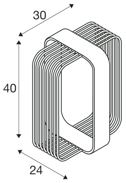 BIG WHITE SLV GRID CUBE stojací lampa, 2700 K, IP65, černá 1008477