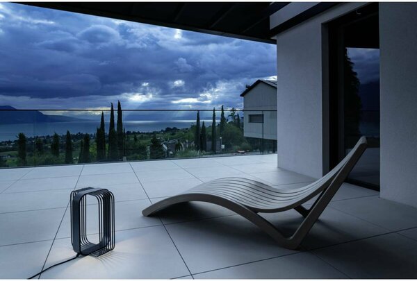 BIG WHITE SLV GRID CUBE stojací lampa, 2700 K, IP65, černá 1008477