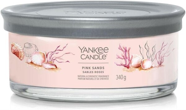 Yankee Candle vonná svíčka Signature Tumbler 5 knotů Pink Sands 340g