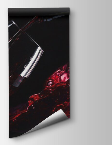 Fototapeta Nalévání sklenky červeného vína, Designové fototapety na zeď, Populární fototapety, u66084 - Tapeko.co.cz