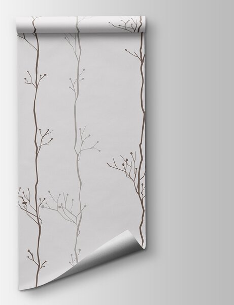 Fototapeta Vzor větví na bílém pozadí, Přírodní fototapety, Populární fototapety, t00408 - Tapeko.co.cz