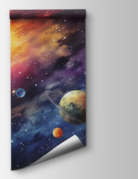 Fototapeta Planety na obloze s planetami, Vesmírné fototapety, Populární fototapety, w01798 - Tapeko.co.cz