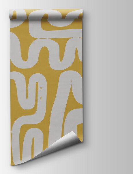 Fototapeta Bílé a žluté bludiště, Designové fototapety na zeď, Populární fototapety, w01686v1 - Tapeko.co.cz