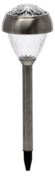 Garden Line Solární LED lampa Leya teplá bílá/stříbrná