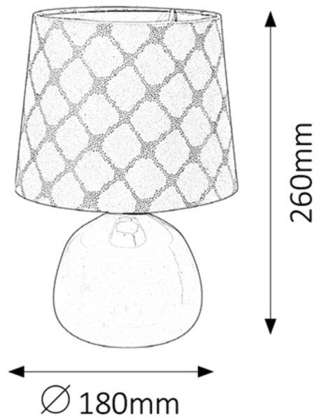 Rabalux 4384 - Stolní lampa ELLIE E14/40W růžová