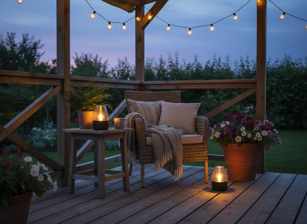 Garden Line Solární LED lampa Sotto teplá bílá